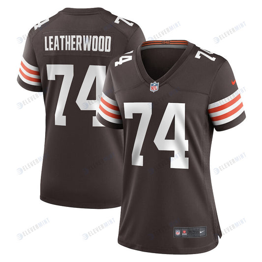 Alex Leatherwood 74 Cleveland Browns Women's Team Game Player Jersey - Brown