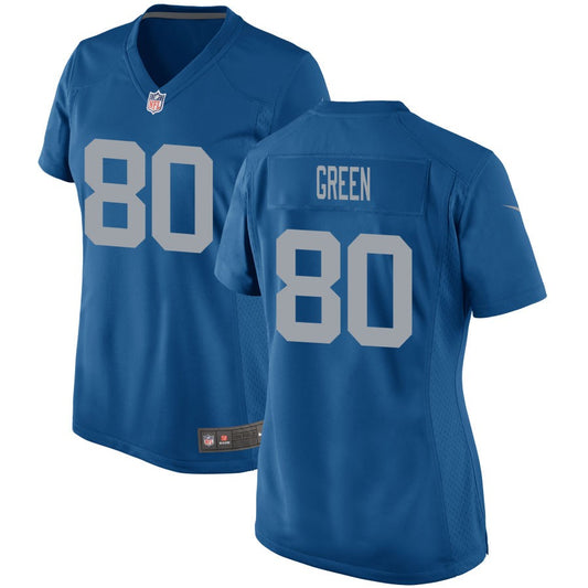 Antoine Green Detroit Lions Nike Women's Throwback Game Jersey - Blue