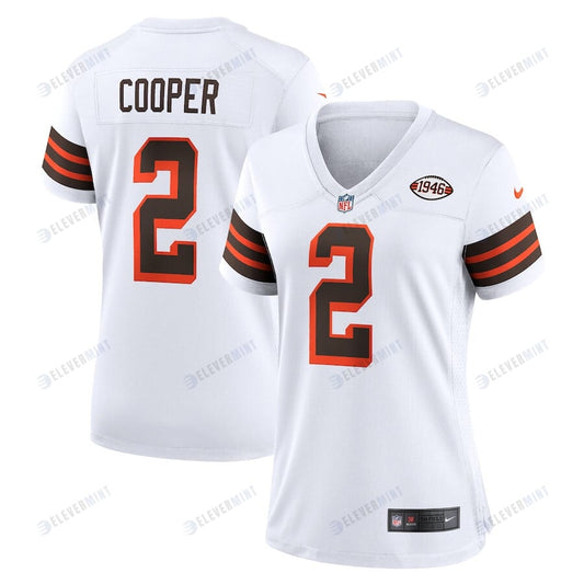 Amari Cooper 2 Cleveland Browns Women's Alternate Game Jersey - White