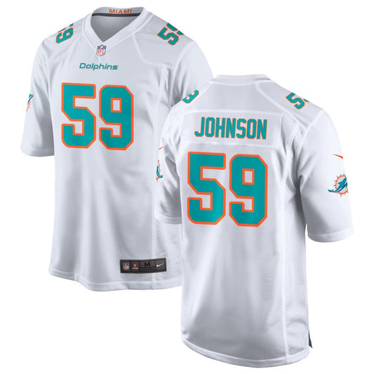 Alexander Johnson Miami Dolphins Nike Game Jersey - White