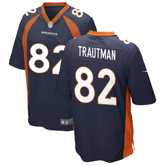 Adam Trautman Denver Broncos Nike Youth Game Jersey - Navy