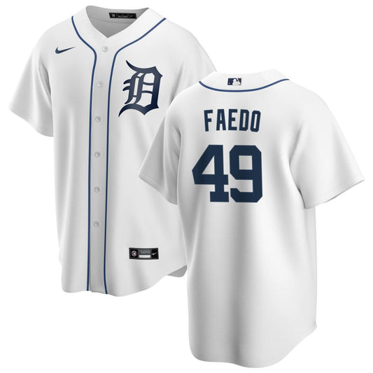 Alex Faedo Detroit Tigers Nike Home Replica Jersey - White