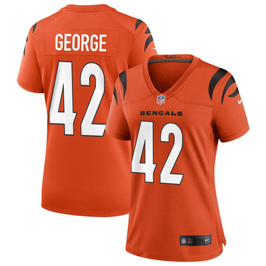 Allan George Cincinnati Bengals Nike Women's Alternate Game Jersey - Orange