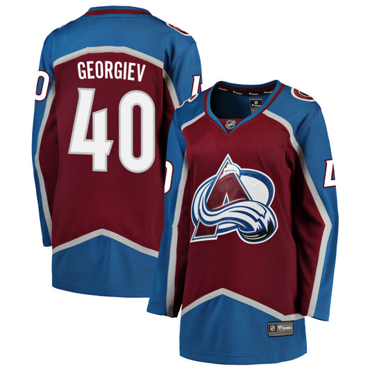 Alexandar Georgiev Colorado Avalanche Fanatics Branded Women's Home 2022 Stanley Cup Champions Breakaway Jersey - Burgundy