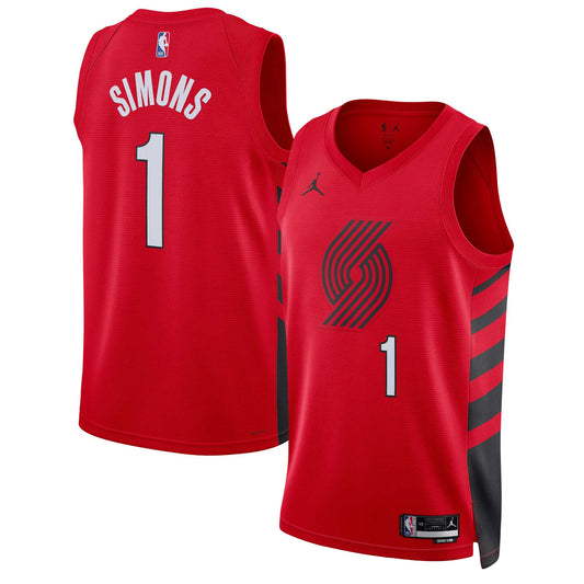 Anfernee Simons Portland Trail Blazers Jordan Brand Unisex Swingman Jersey - Statement Edition - Red