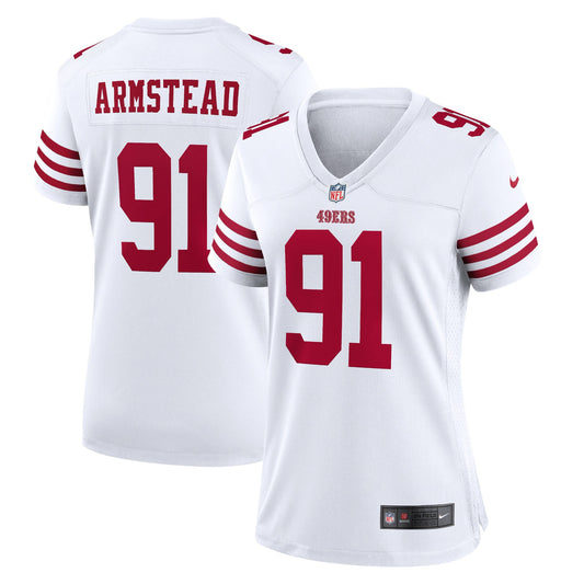 Arik Armstead San Francisco 49ers Nike Women's Player Game Jersey - White