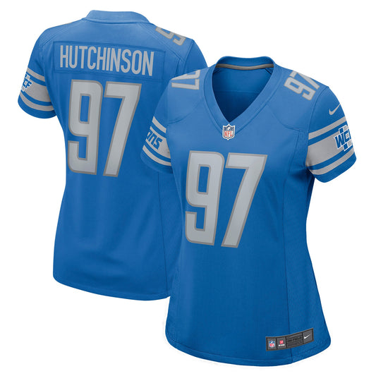 Aidan Hutchinson Detroit Lions Nike Women's Game Jersey - Blue