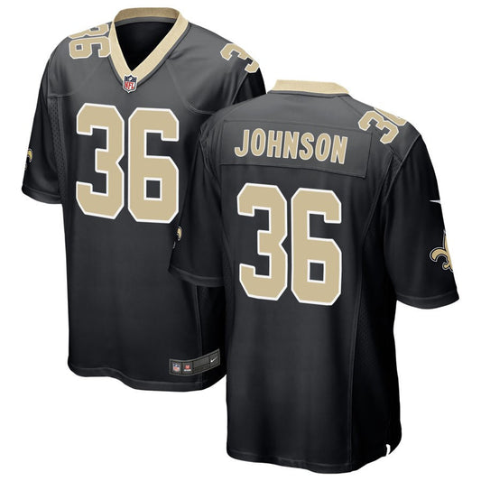 Anthony Johnson New Orleans Saints Nike Game Jersey - Black